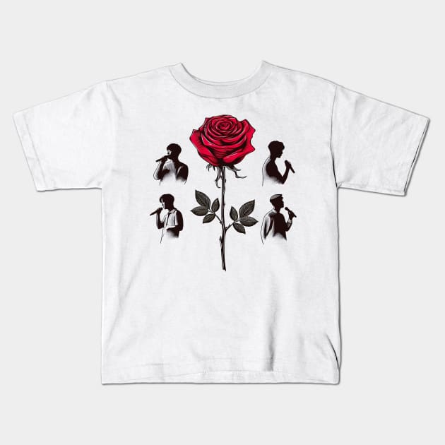 The Rose Kpop Kids T-Shirt by SimpliPrinter